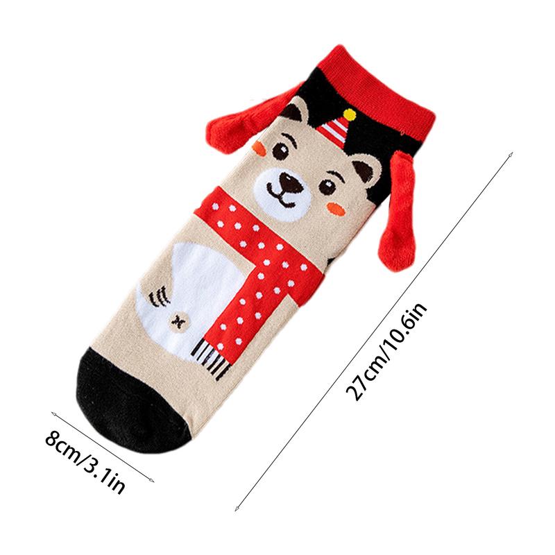 Socken mit Händen, verrückte Socken, 1 Paar Weihnachts-Magnetsocken, lustige Requisiten, Karikatur, lustige Socken für Männer, Frauen, Erwachsene