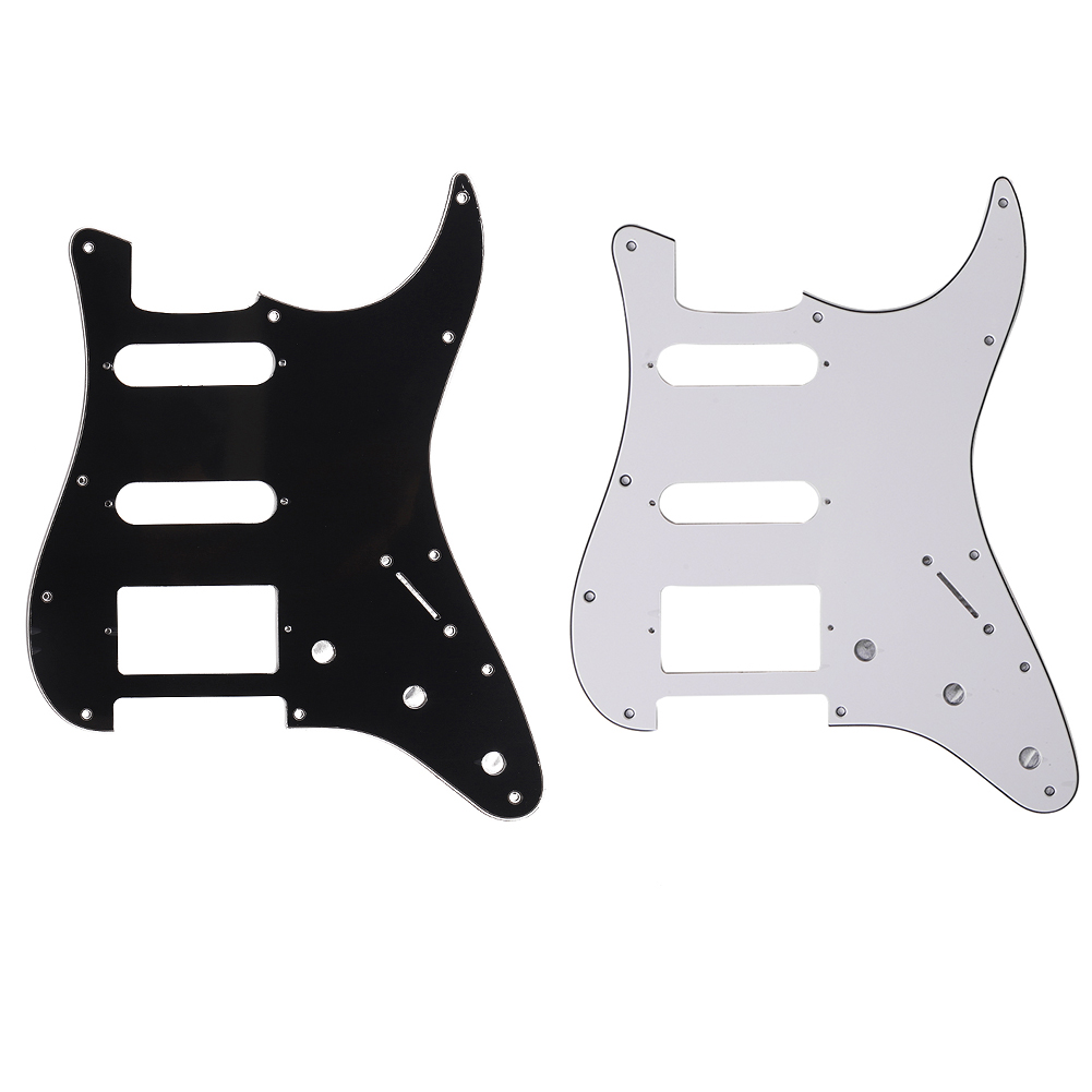 Elgitar plekterbrett én humbucker gitar plekterbrett pvc 11 hull høy temperaturbestandig for fender stratocaster