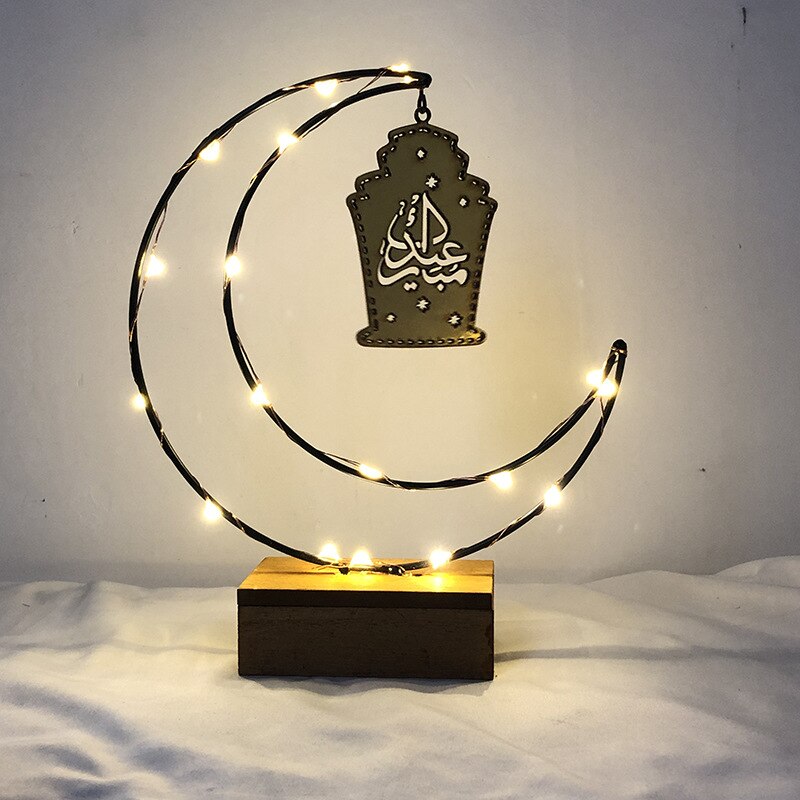 Muslimsk ramadan nuværende betaling for ramadan måne lampe dekoration træ dekoration: 1