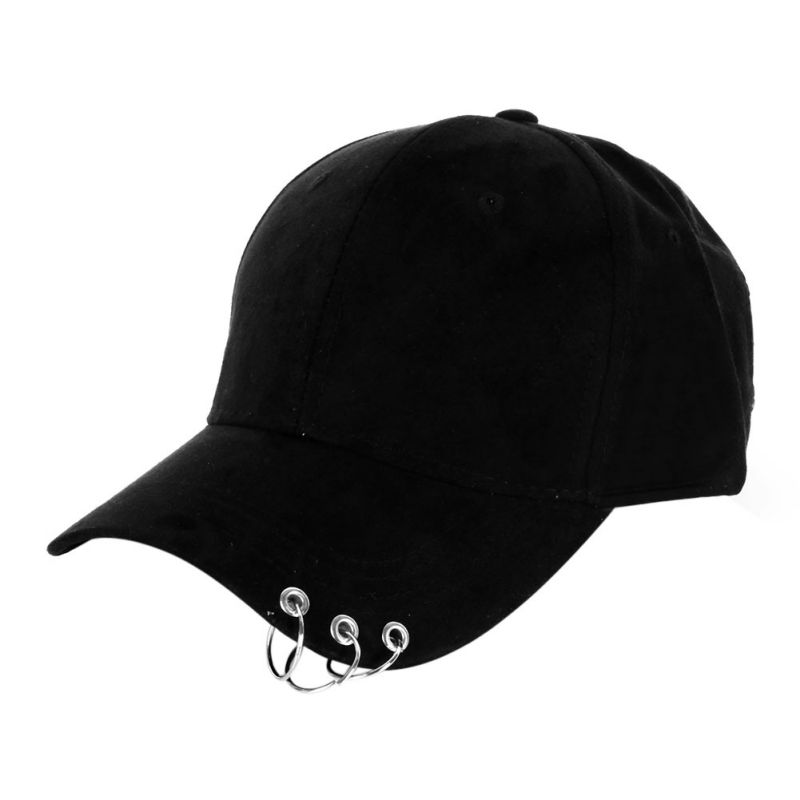 Unisex Casual Solid Verstelbare Baseball Caps Snapback hoeden voor mannen baseball cap vrouwen witte baseball cap hoed met Ringen