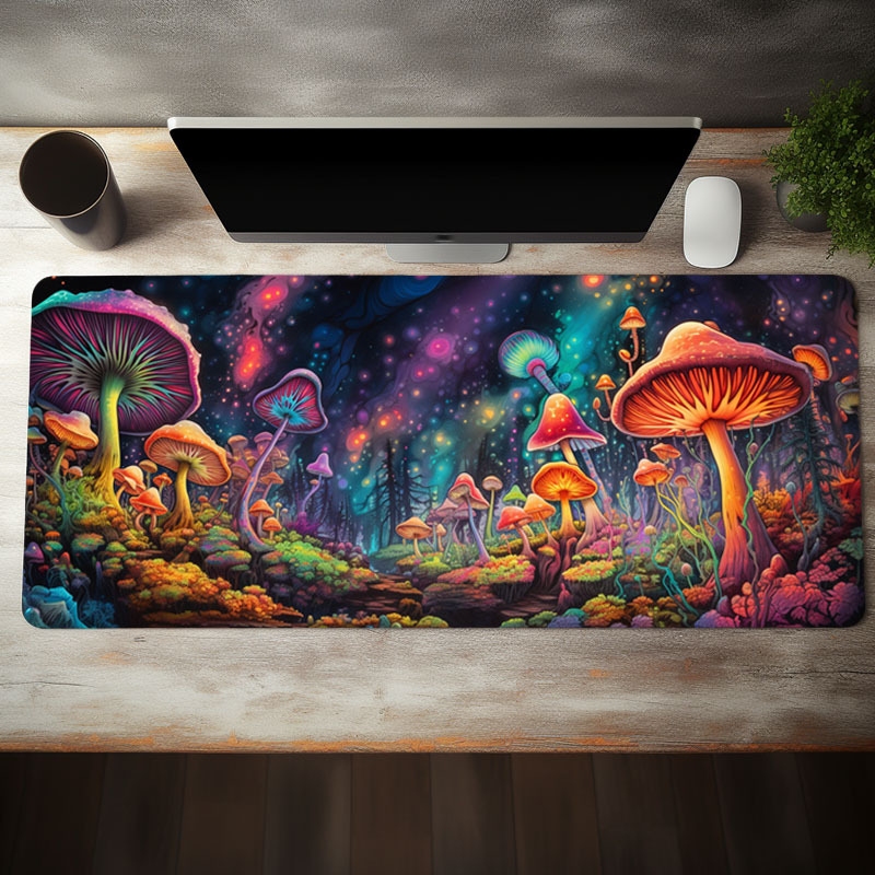 1pc Paddestoel Grote Gaming Muismat E-Sports Kantoor Toetsenbord Pad Computermuis Antislip Computermat Cadeau voor Tiener/Vriendje