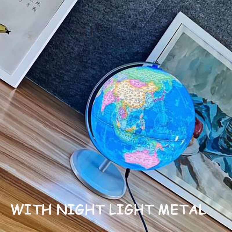 High Definition AR With Light Globe For Chinese And English World Map Geography Teaching Equipment For Students: C