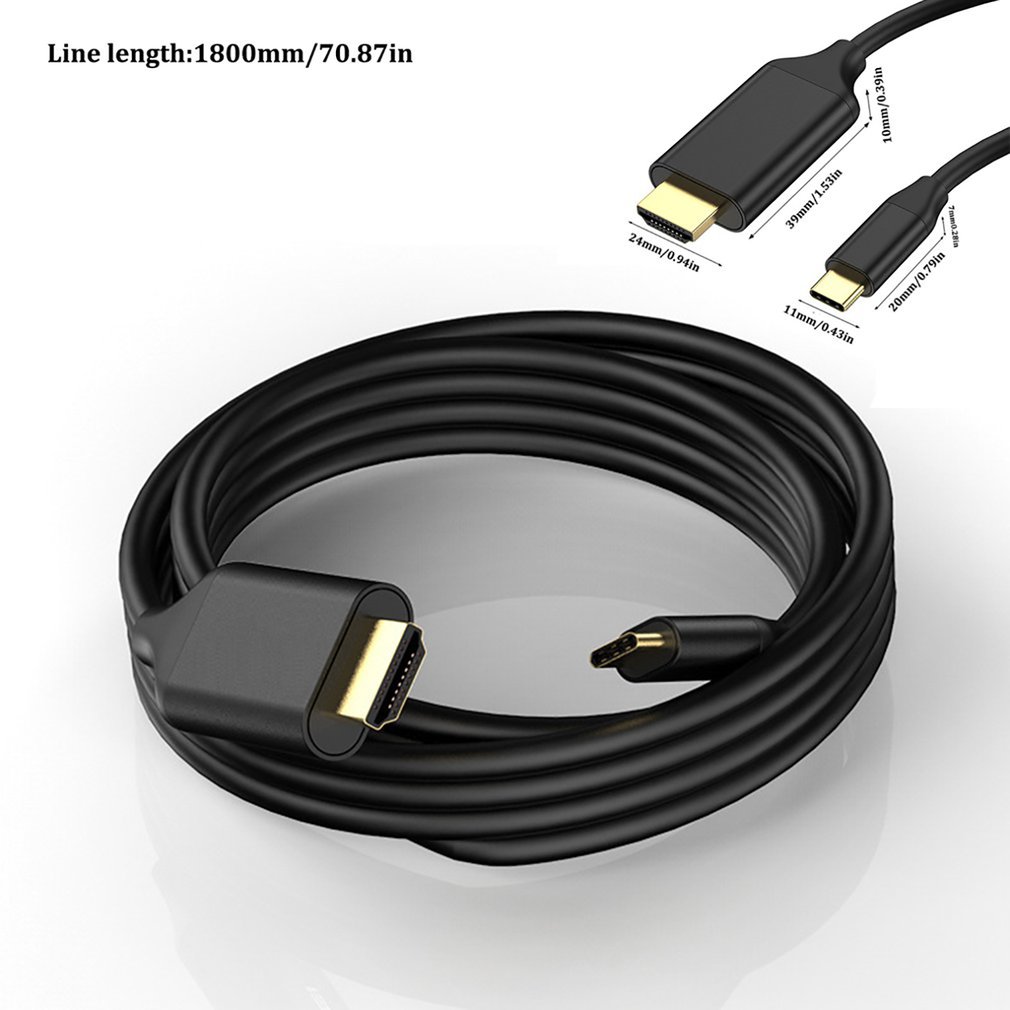 Dex Cable for Samsung USB C Type-c to HDMI-compatible 4K Cable HDTV TV Digital AV Adapter Converters EUPlug Bundle 1 Male-female