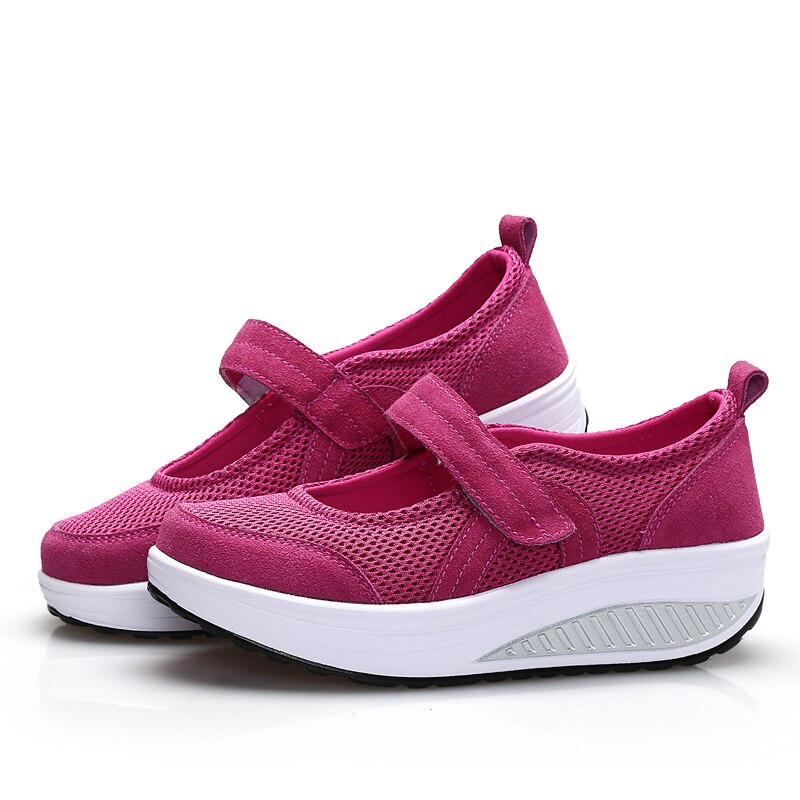 Sneakers Women Fitness Shoes Anti-skid Breathable Walking Shoes Chaussure Fitness Toning Sport Shoes Feminino Shoes For Women's: Rose / 6.5