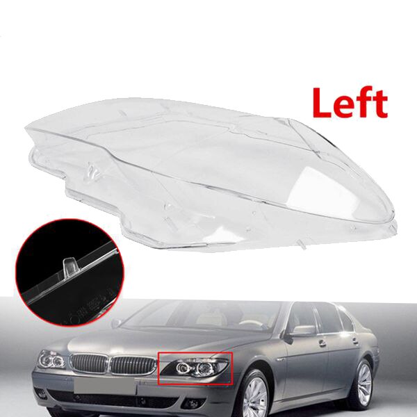 Car Clear Headlight Lens Shell Cover Replacement Head Light Lamp Cover For-BMW 7 E65 E66 2005
