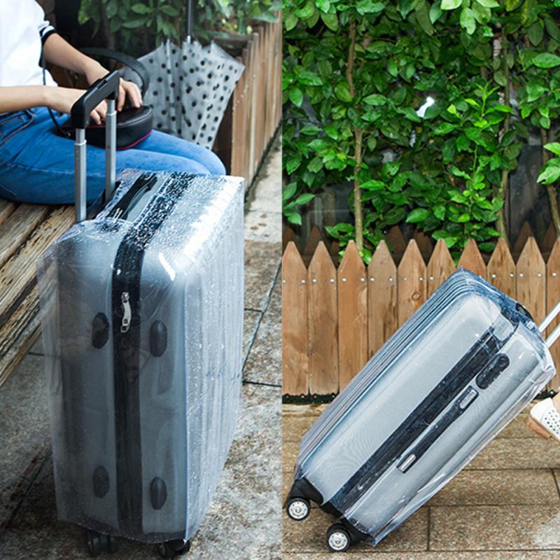 Reizen Waterdichte PVC Verdikking Transparante Bagage Cover Maat 20, 22, 24, 26, 28 stofdicht Beschermende Koffer Cover #15