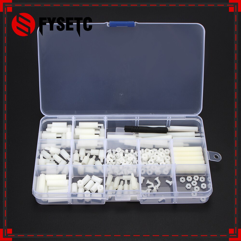 Plastic Screws Kits 210 pcs/lot Raspberry Pi Screws and Nuts + Screwdriver + Storage Box Case for Raspberry Pi 3 for Arduino