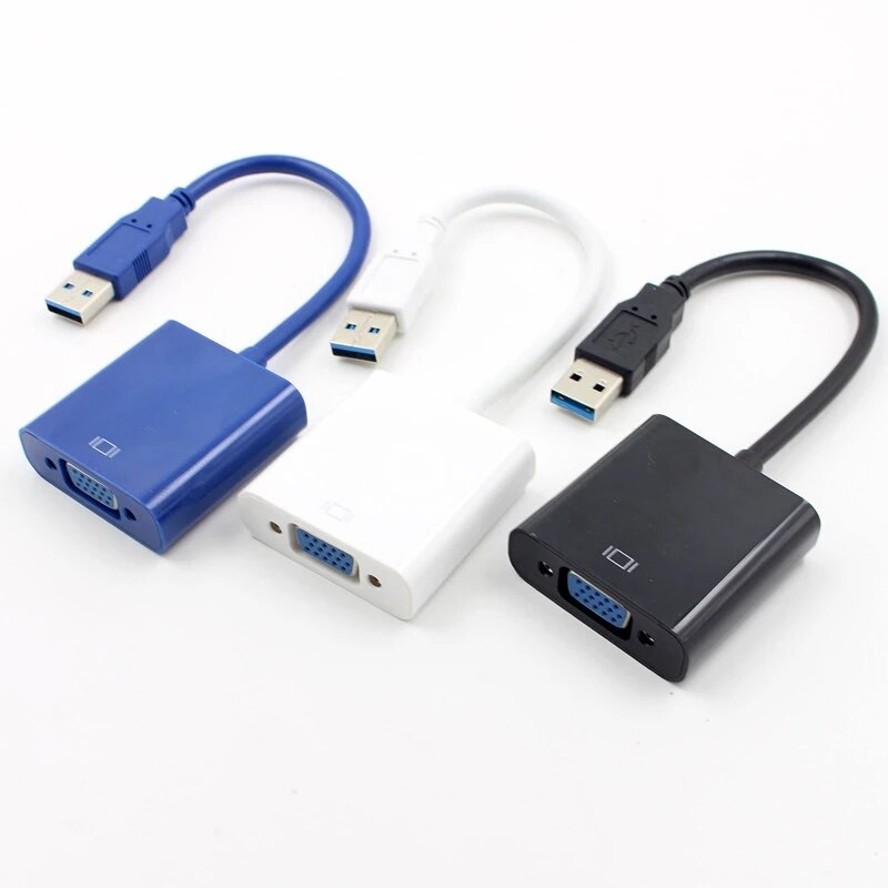 Usb 3.0 Naar Vga Adapter Multi-Display Converter Externe Grafische Kaart Draagbare Usb 3.0 Naar Vrouwelijke Vga Converter voor Pc Hdtv