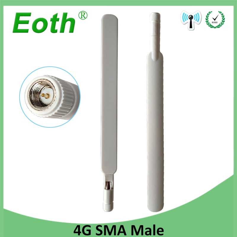 Eoth 1 2pcs 4G lte antenna 5dbi SMA Male Connector Plug antenne router external repeater wireless modem antene