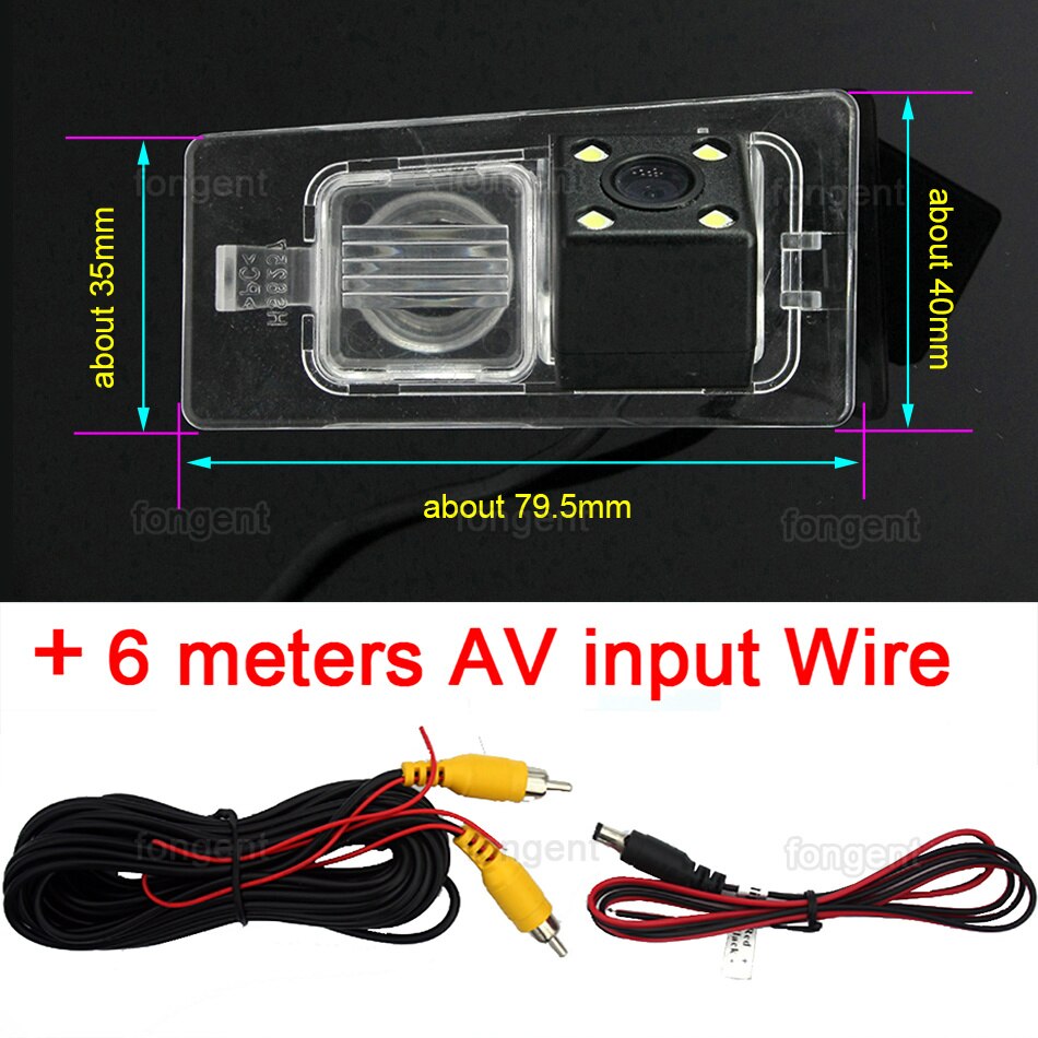 Para Kia Ceed SW. , , , , , , vista trasera de coche vehículo inversa inalámbrica cámara de aparcamiento de vehículos Accesorios: 4led Rear Camera