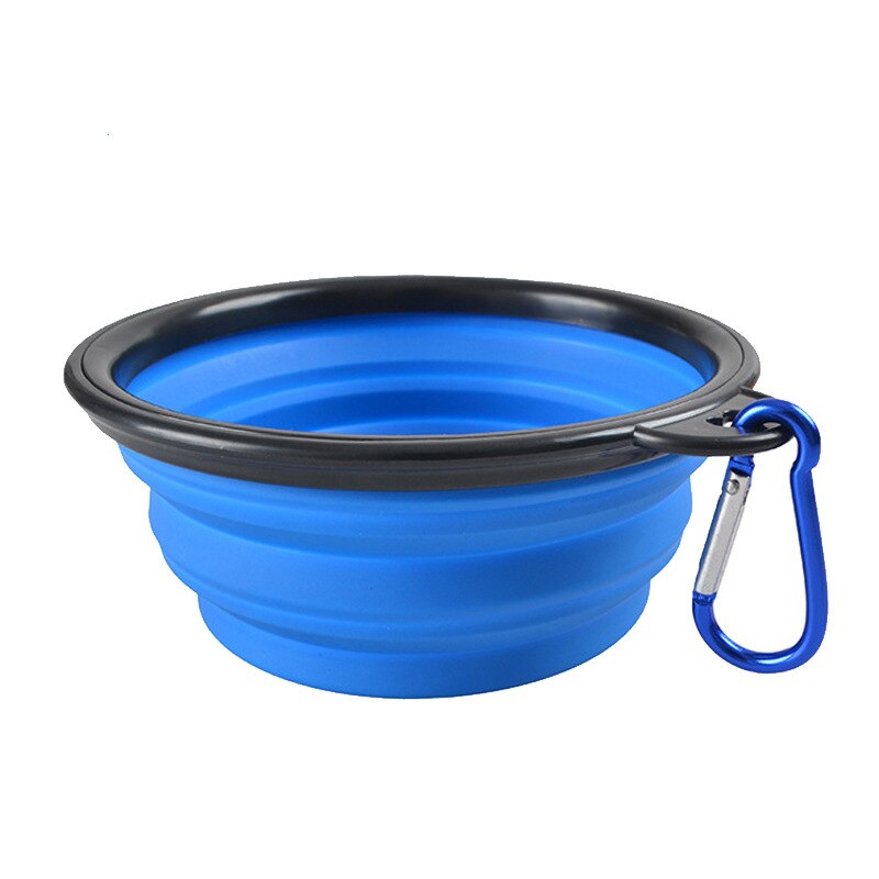 Silicone Collapsible Foldable Dog Bowl Candy Color Outdoor Travel Portable Puppy Food Container Water Feeder Dish Feeding Bowl