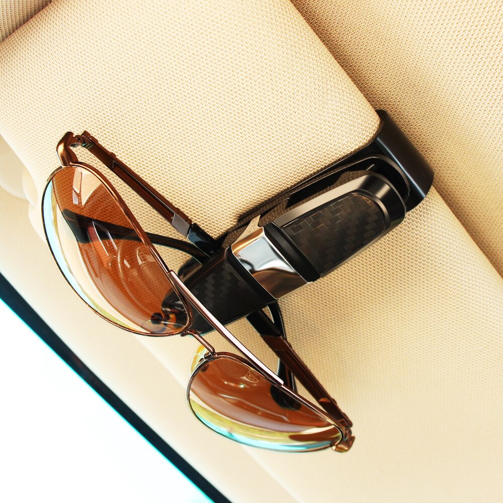 Car Sunglasses Holder Clip Car Glasses Cases Portable for Toyota alphard Tundra PRADO 4Runner Avensis Aygo REIZ camry corolla