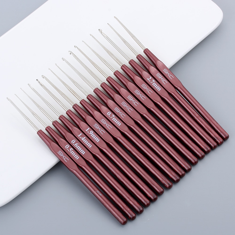 1PC Crochet Hook Mix 0.5mm-2.7mm Small Size Yarn Weave Knitting Needles For Lace Dolls DIY Tools 16 Sizes Crochet Hook