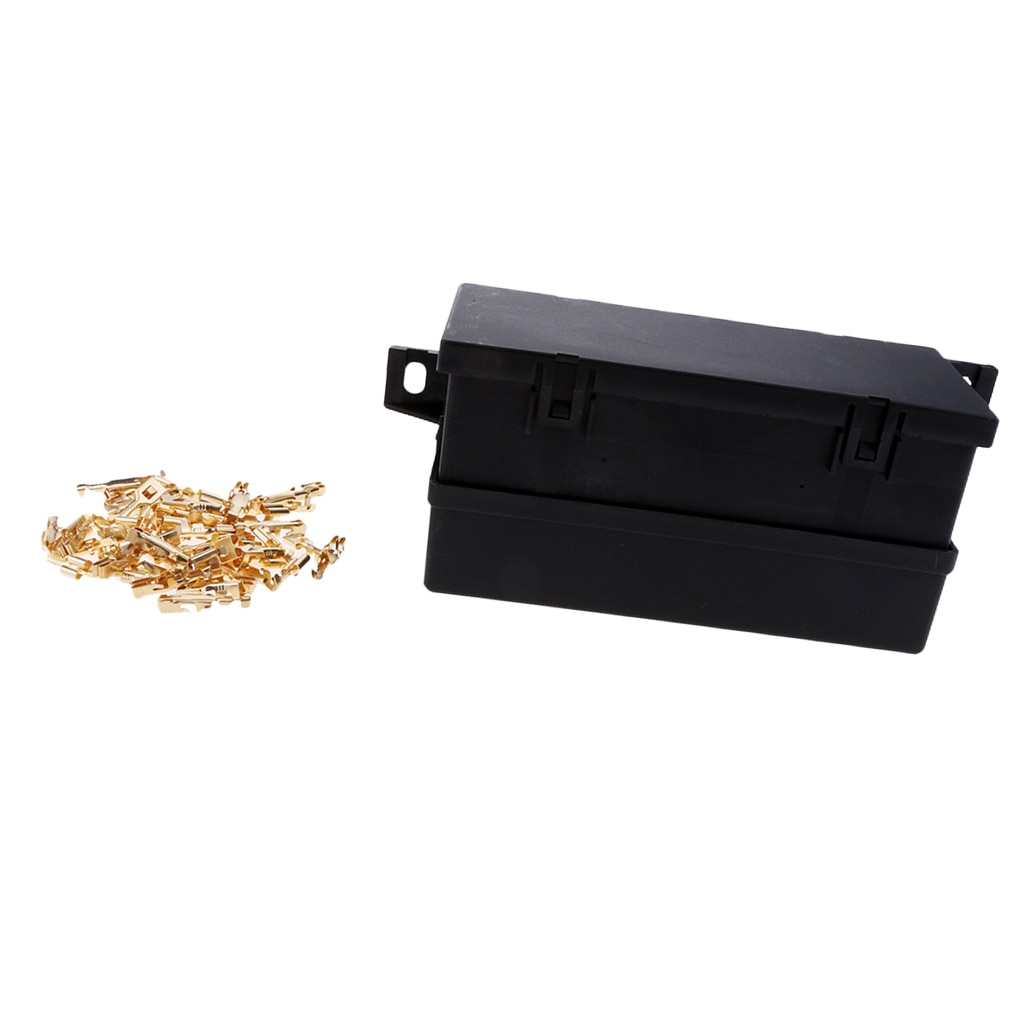 1 Piece Black Plastic Boat 11 Way Blade Block Fuse Relay Box Holder Waterproof