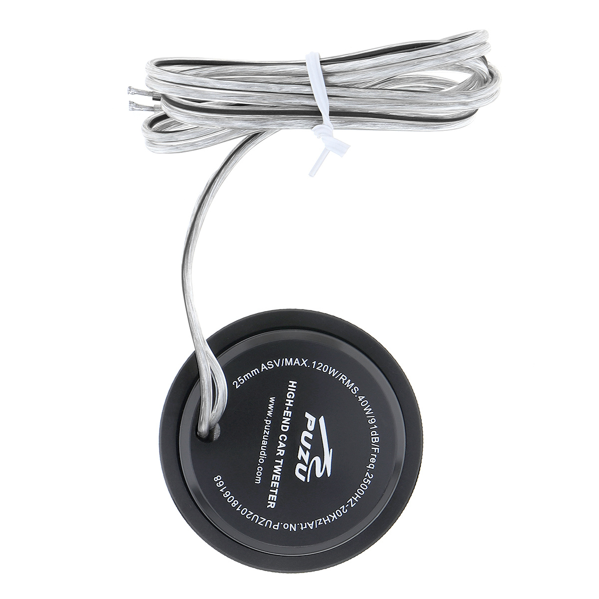 2 Stuks 120W Zwart Aluminium Shell Transparante Zijde Stretch Film Hifi Luidsprekers Auto Radio Stereo Speaker Voor Auto &#39;S