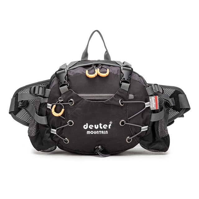 7L, conducción al aire libre, senderismo, hervidor, bolsa de cintura para hombres y mujeres, Camping, viajes, pesca, ocio, bolsa deportiva, impermeable, mochila resistente al desgaste: Black
