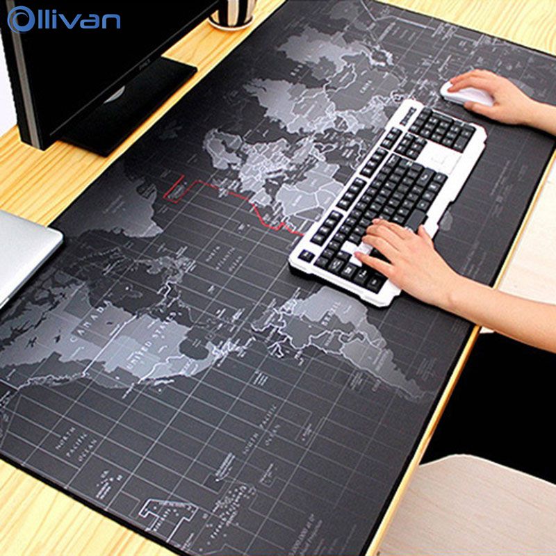 Ollivan Extra Große Gaming Mouse Pad Welt Karte Gaming Mauspad Große Natürliche Gummi Tastatur pad Maus Matte Große Computer Schreibtisch matte