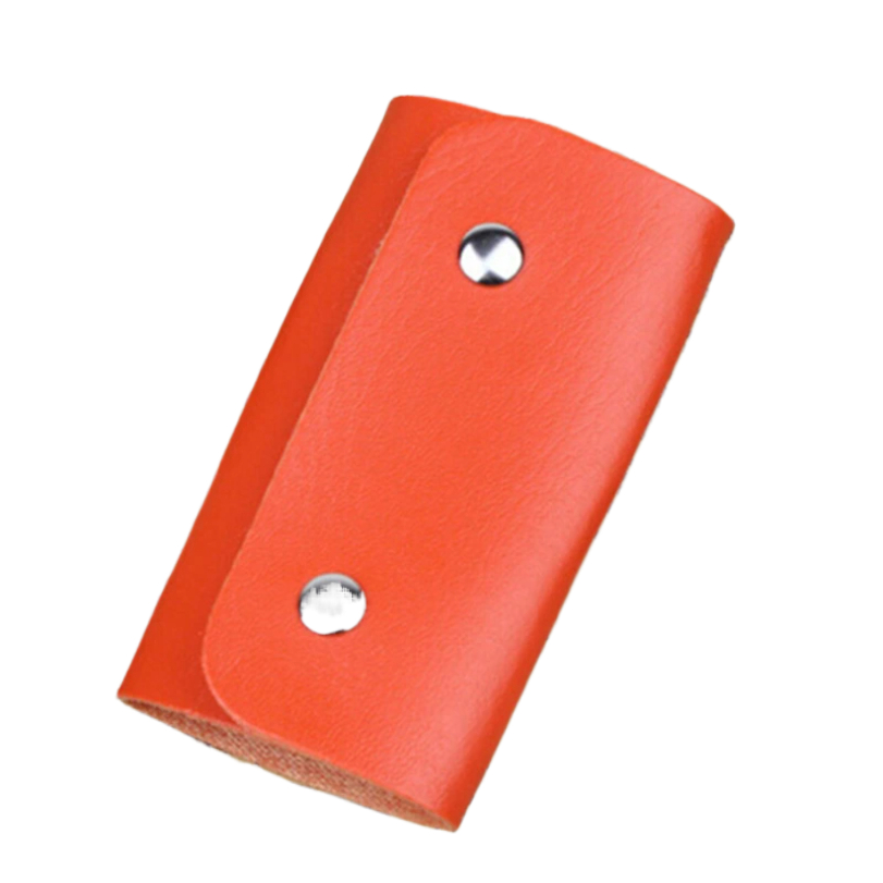 Pu læder kvinder mænd nøgleholdere nøgler arrangør solid nøgle punge nøglepung bil nøglering husholderske nøglering pung