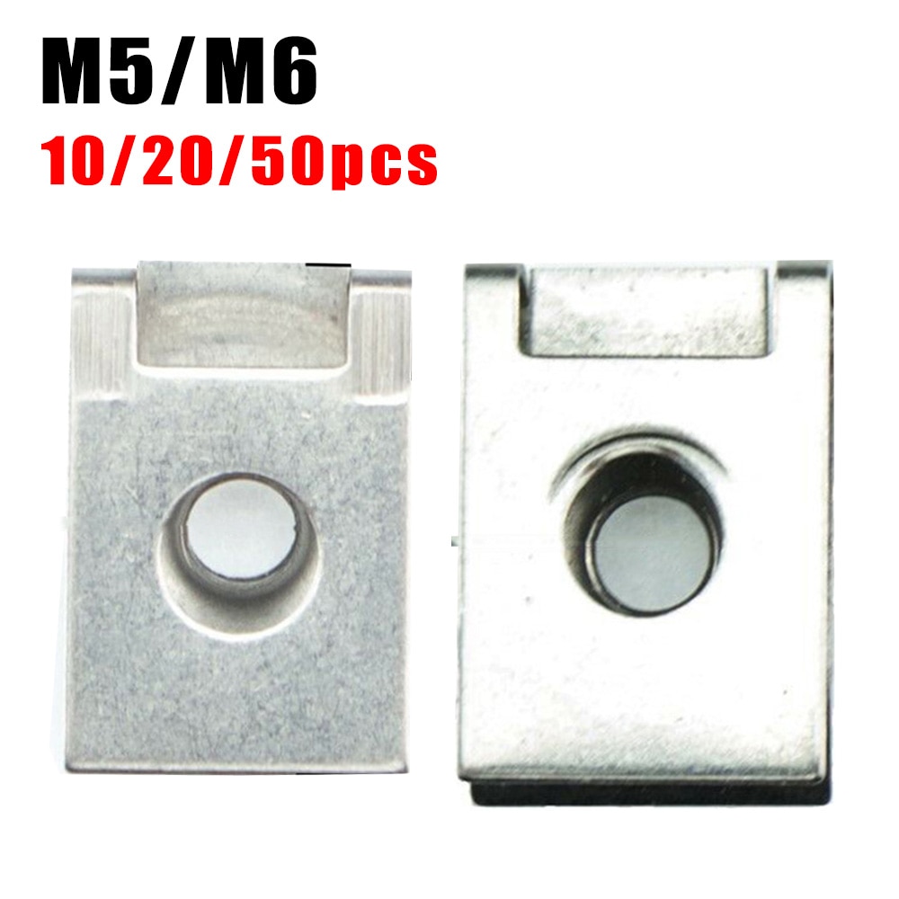 10/20/50Nuts Stainless Steel Clip U Spring Nuts M5 M6 Clips Fairing Panel Speed Chimney For Improved Spring Characteristic