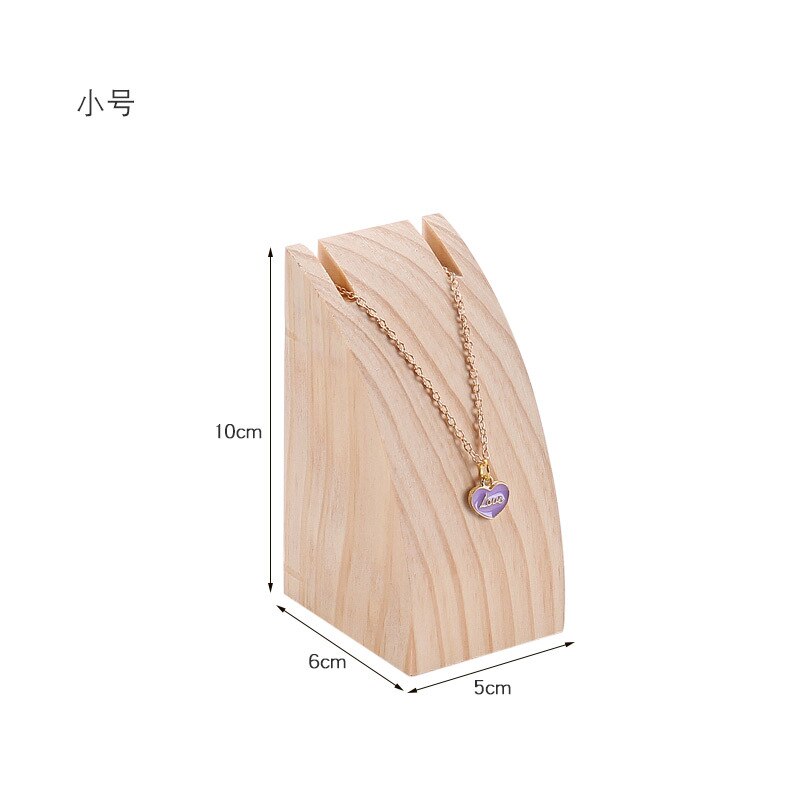 Solid Wood Jewelry Display Case Holder Necklace Pendant Bracelets Display Stand Storage Jewellery Cases & Displays: small