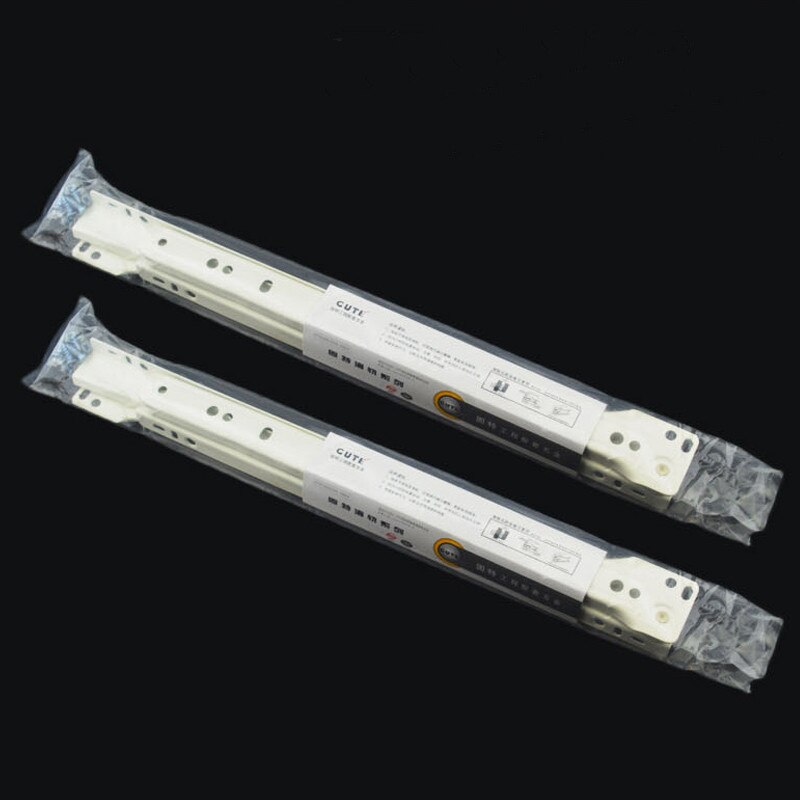 Hoge Hardheid Lade Track Roller Twee Sectie Slide Track Computer Bureau Lade Twee Sectie Geleiderail Kantoor Tafel Katrol Glijbaan