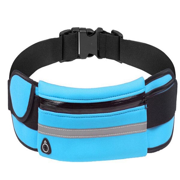 Proworks Running Belt Gym Taille Pouch Lopers Bum Bag Jogging Telefoon Houder Dames Taille Packs: Blauw