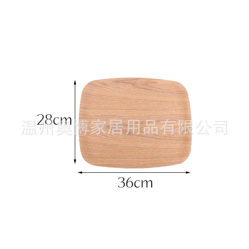 Wooden tray Fraxinus mandshurica black walnut Japanese-style wooden fruit tray tray household Multipurpose Dinner Drink plate: 36X28 A