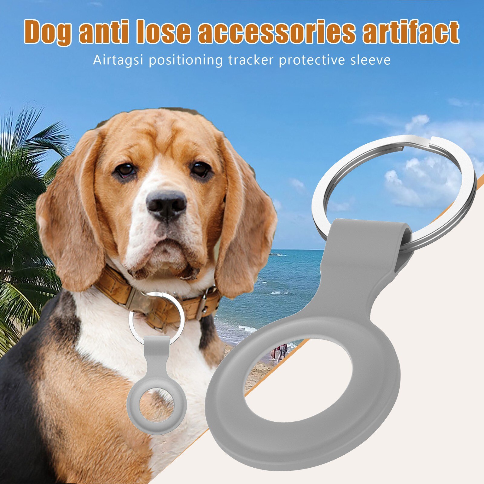 Voor Apple Airtags Vloeibare Siliconen Beschermhoes Voor Apple Locator Tracker Anti-Verloren Apparaat Sleutelhanger Beschermhoes