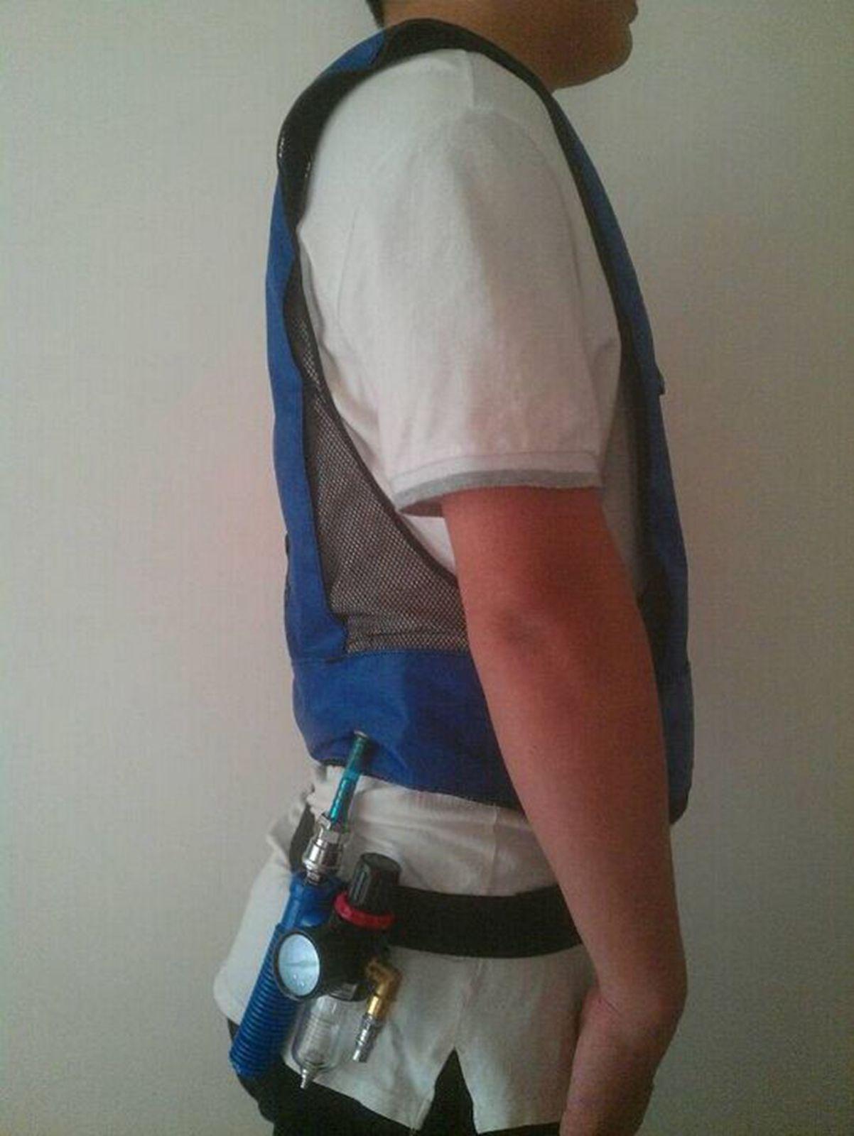 Vortex Tube Air Conditioner Waistcoat Compressed Cooling Vest Welding Steel