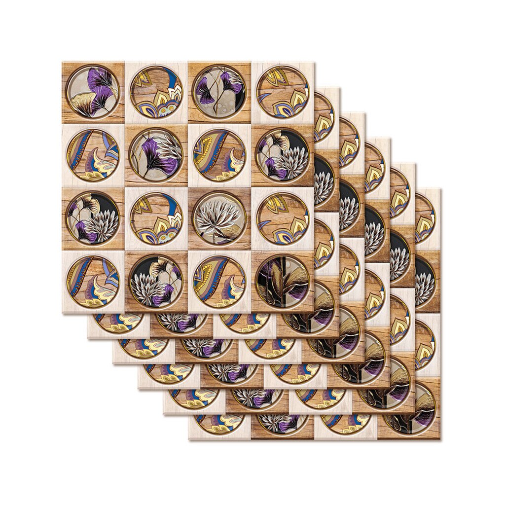 Floor stickers Tile Sticker For Kitchen Bathroom vinyl tile Self Adhesive Wall Sticker DIY Decor Wallpaper Waterproof Wall Decal: C