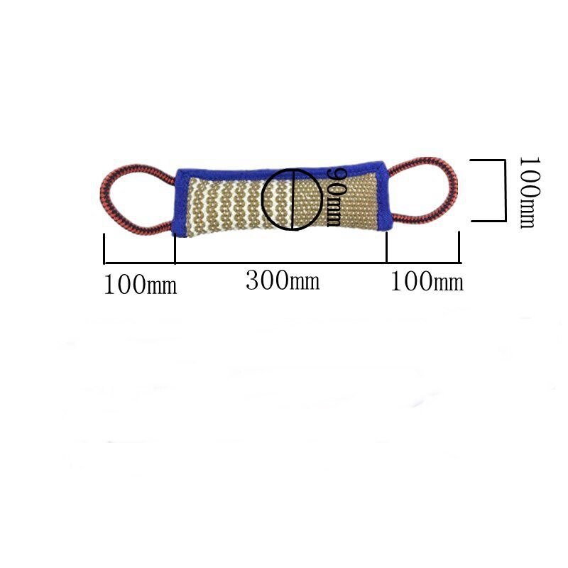 Duurzaam Hond Training Sleepboot Speelgoed Sterke Pull Gooi Voor Duitse Herder Rottweiler Malinois Agility Equipment Kauwen Bijten Jute Speelgoed: A6