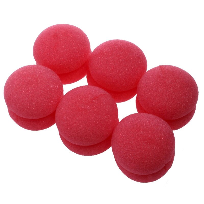6pcs Balls Hair Rollers Curlers Bun Round DIY Soft Foam Sponge Tools