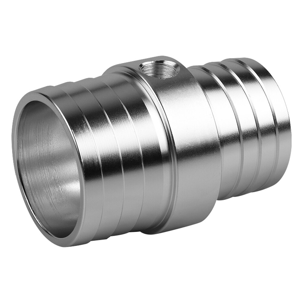 1-1/2 to 1-3/4 inch Billet Aluminum Top Radiator Hose Barb Coupler with 1/8 inch NPT Port Steam Tube Adapter for LS Swap