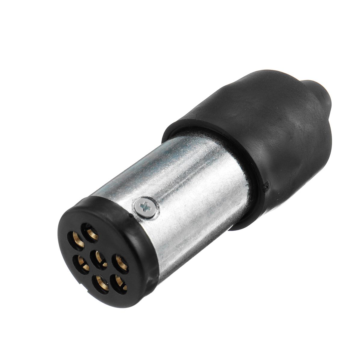 7 Pin Round Male Trailer Connector Adaptor Flat Plug Power Cord 12V Durable Waterproof Truck Car Accessories (AU Plug)