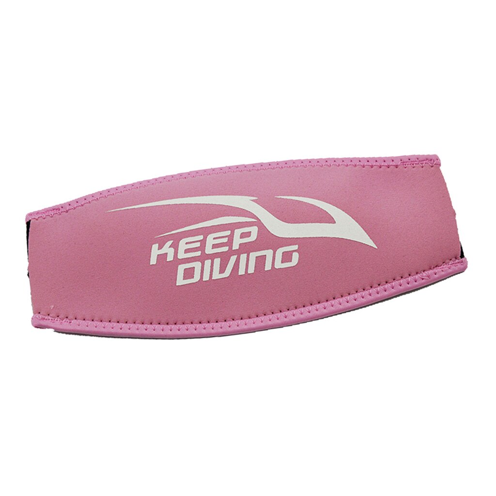 Roze neopreen comfort scuba dive duikmasker bandhoes past op de meeste watersportmaskerbanden 8.74 "  x 3.94 "
