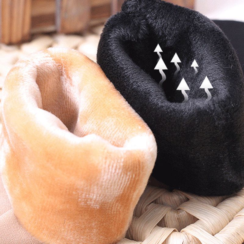 2 Pair Women Winter Warm Thicken Thermal Soft Solid Color Socks Home Snow Boots Floor Socks