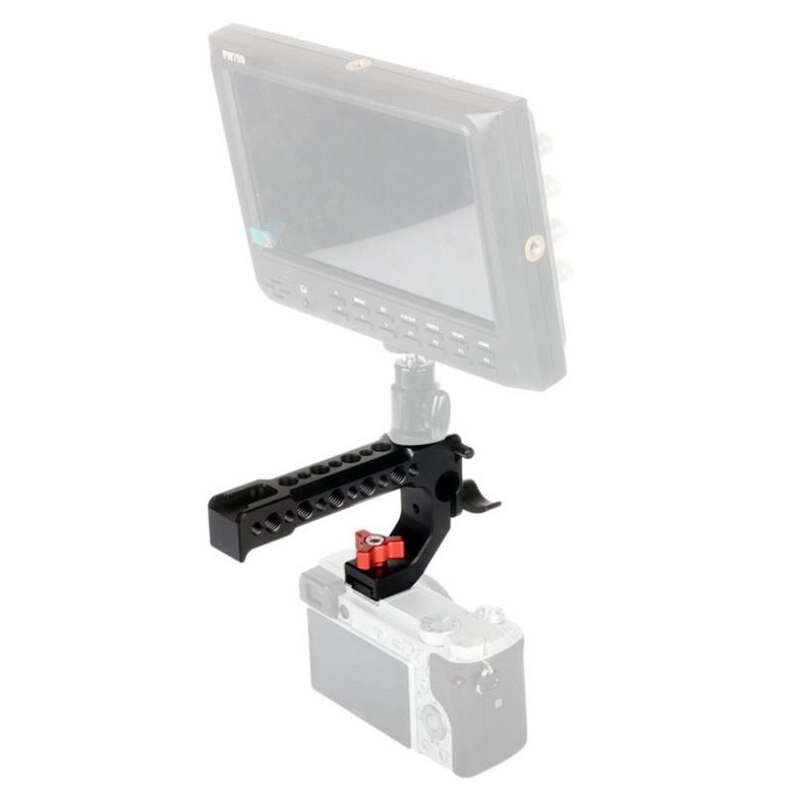 Camera Handle Top Handle Cheese Handle DSLR Camera Cage Top Handle with 15mm Rod Hole Cold Shoe Shoe 1/4 Inch 3/8 Inch