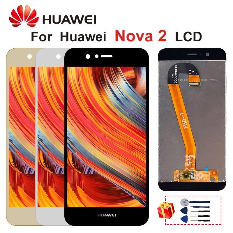 5.0 "Originele Voor Huawei Nova 2 Display PIC-L29 PIC-L09 PIC-LX9 Lcd Touch Screen Display Digitizer Vergadering Onderdelen Met Frame