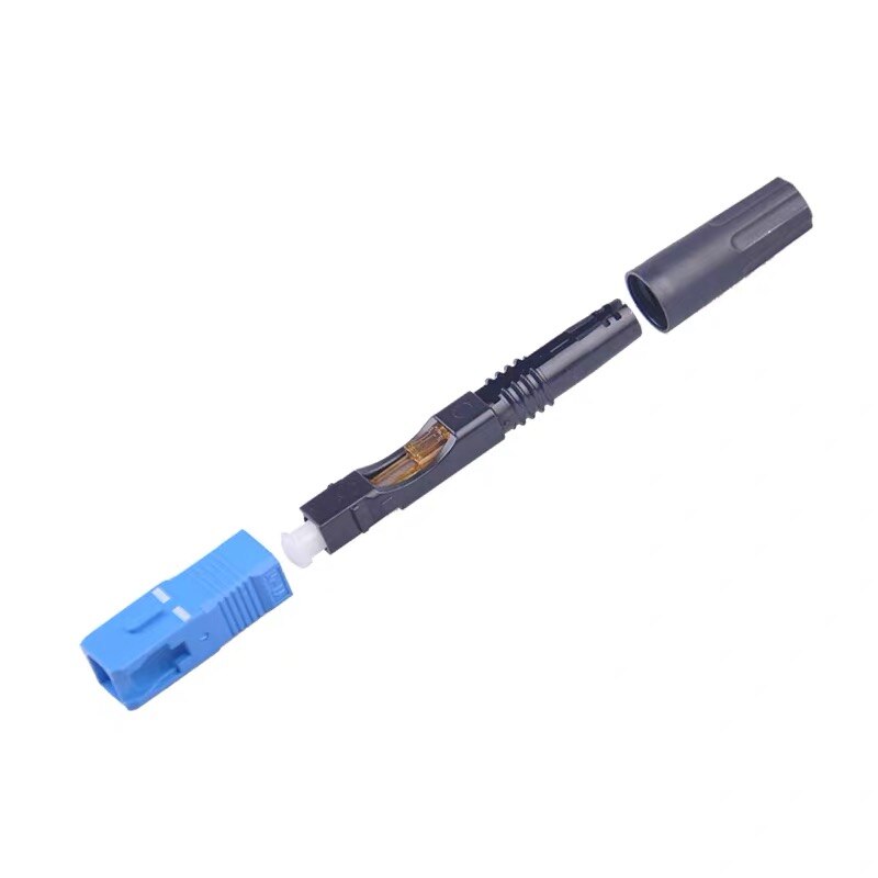Connecteur rapide/rapide optique de fibre de 0.3dB FTTH SC UPC monomode