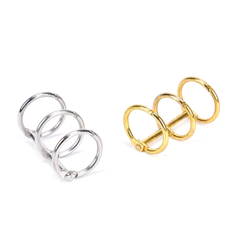Álbum de fotos encuadernación DIY Metal Clip 3 orificios para anillos para cuaderno diario de hojas sueltas