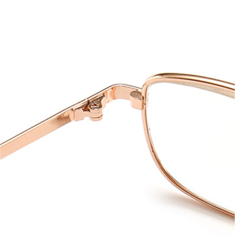 Xojox folde læse briller kvinder metal hyperopi foldbare briller diopter  +1.0 1.5 2.0 2.5 3.0 presbyopiske briller til mænd