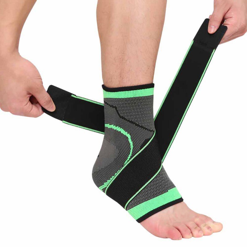 1PCS 3D Tecelagem Elástico Cinta de Nylon de Segurança Protetor de Taekwondo Fitness Futebol Basquete Apoio Tornozelo Cinta Badminton