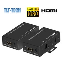 HDMI Extender 164ft/50M 1080P@60Hz 3D HDMI Repeater (TX and RX) RJ45 to HDMI Converter Transfer Single by Cat5e/Cat6/Cat7/Cat8