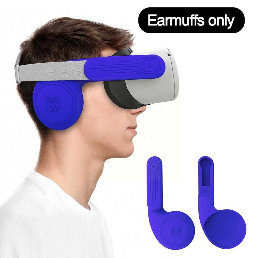 Silicone Ear Muffs For Oculus Quest 2 Vr Headset Enhancing Sound Solution Ear Cups L2v4