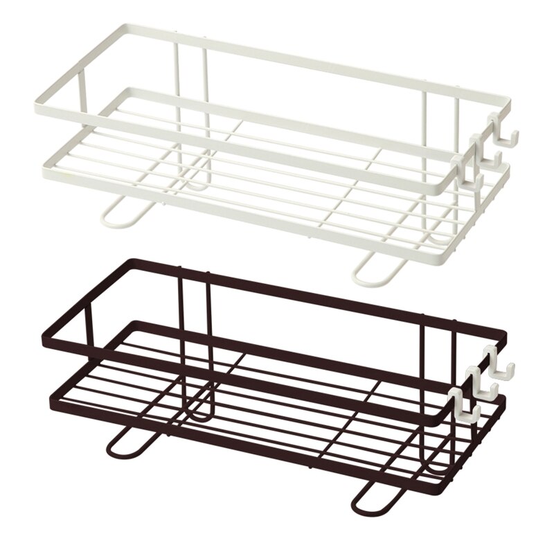 Waterproof Bathroom Metal Toilet Shelf Storage Rack Punch-free Shower Organizer 53CB