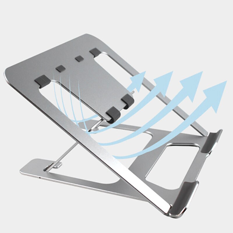 Notebook Computer Cooling Bracket, Six-Fold Folding Lifting Computer Bracket, Suitable for 11-17 Inch Computers