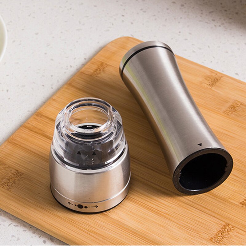 Roestvrijstalen peper zout kruiden handmatige molen grinder elektrische shakers keukenaccessoires voor restaurant hotel thuis keuken