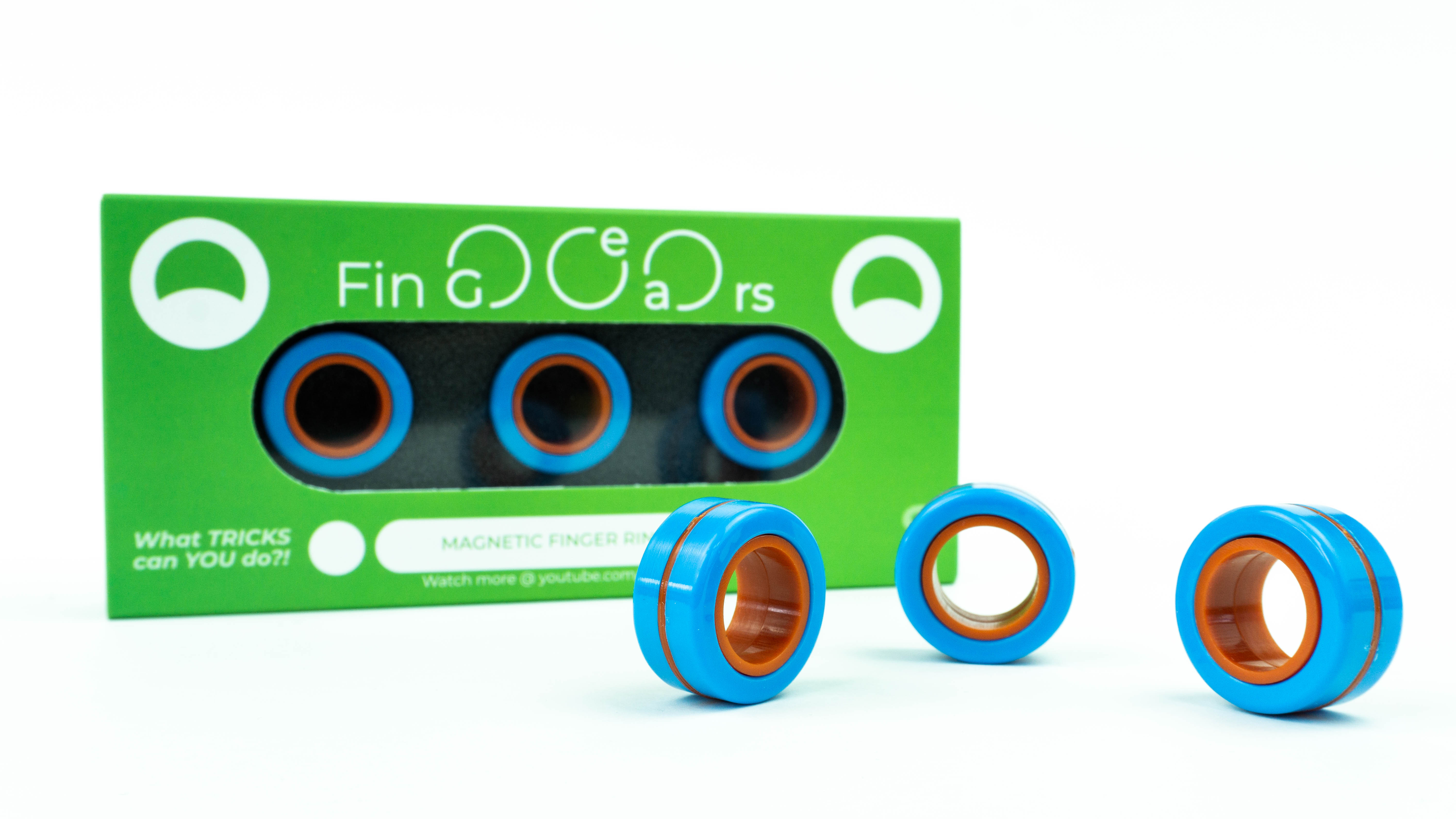 ORIGINALES Fingears Magnetic Finger Ring Talla S: Blue/Orange