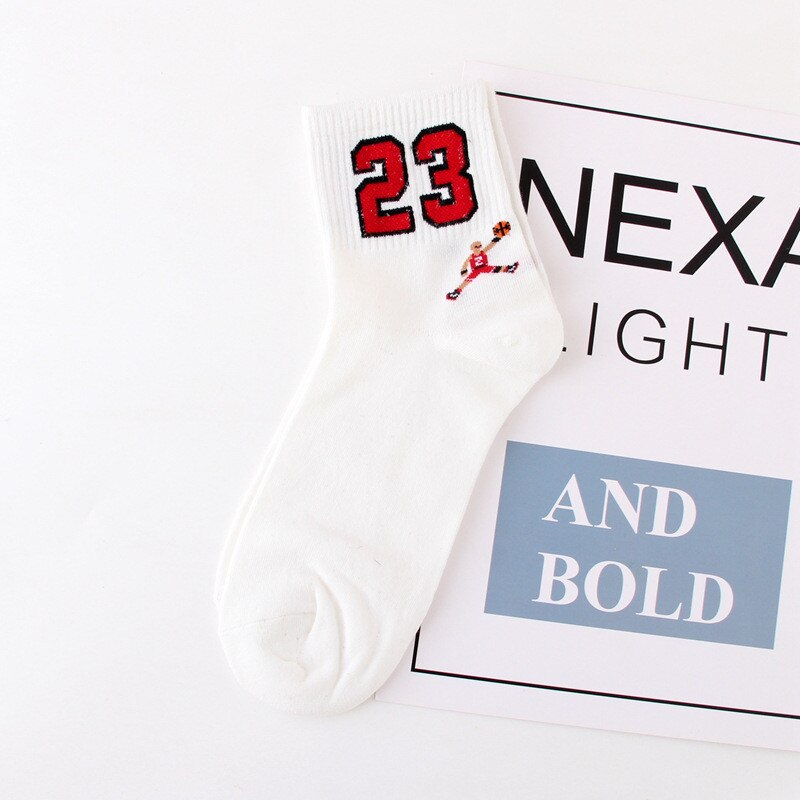 Mannen Sport Sokken Basketbal Sokken Elite Dikke Letters Geborduurd Sport Sokken Antislip Duurzaam Skateboard Sokken: White 23