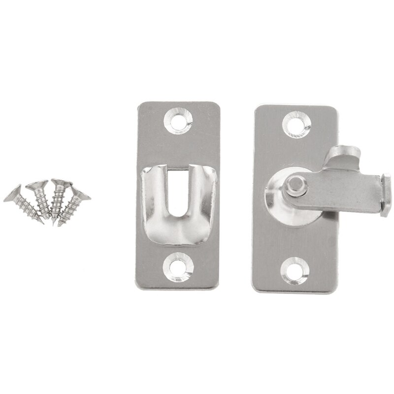 Right Angle Lock 90 Degree Room Door Buckle Buckle Suitable For Bathroom Barn Door Sliding Door Buckle Bending Right Angle Door